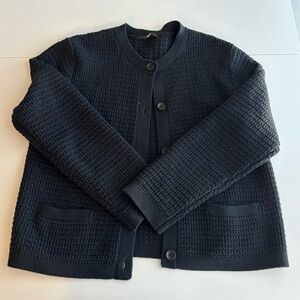 Uniqlo Black Textured Cardigan